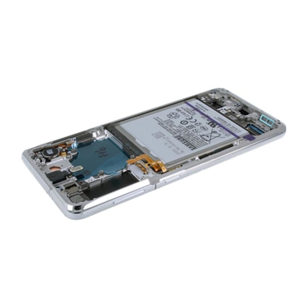 Samsung Galaxy S21 5G (SM-G991B) Skärm/Display Original + Batter Vit