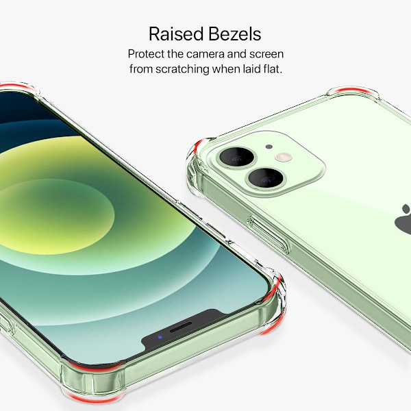 Stöttåligt Mobilskal iPhone 12 Mini - Transparent Transparent