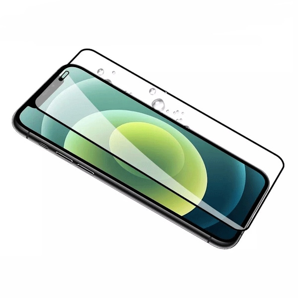 Skärmskydd iPhone 12 Mini - 3D Härdat Glas Svart (miljö) Svart
