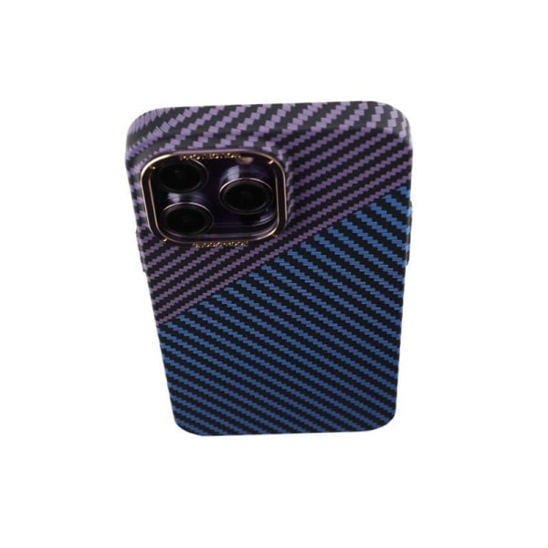 Kolfiber Skal iPhone 14 Pro Max - Lila & Blå Multicolor