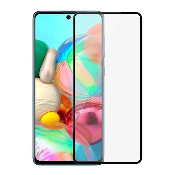 Skärmskydd Samsung A72 - 3D Härdat Glas Svart Black