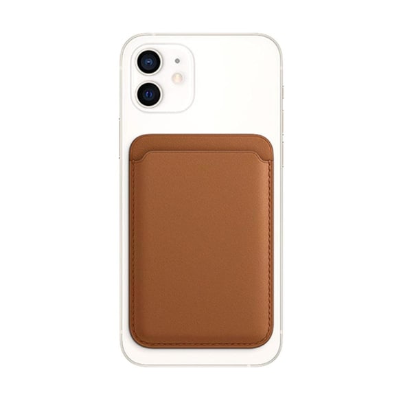 iPhone Magsafe Magnetisk Korthållare - Sadel-brun Mörkbrun