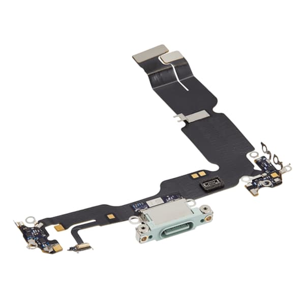 iPhone 15 Plus Laddkontakt med Flexkabel - Grön Grön