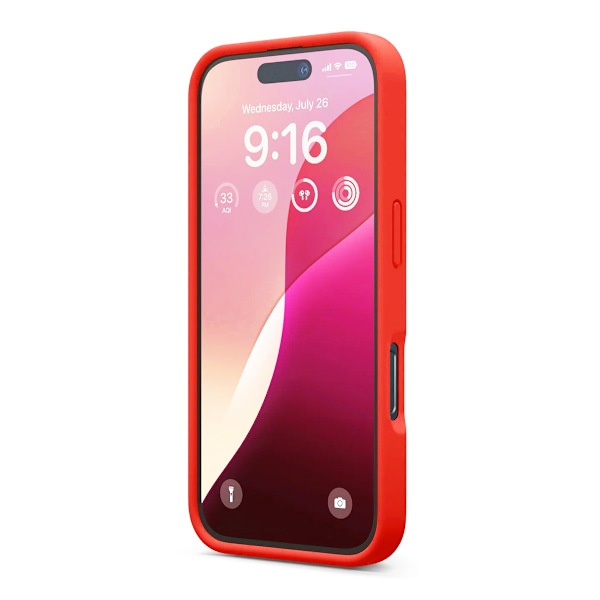 iPhone 16 Pro Max Mobilskal Silikon Rvelon - Röd Röd