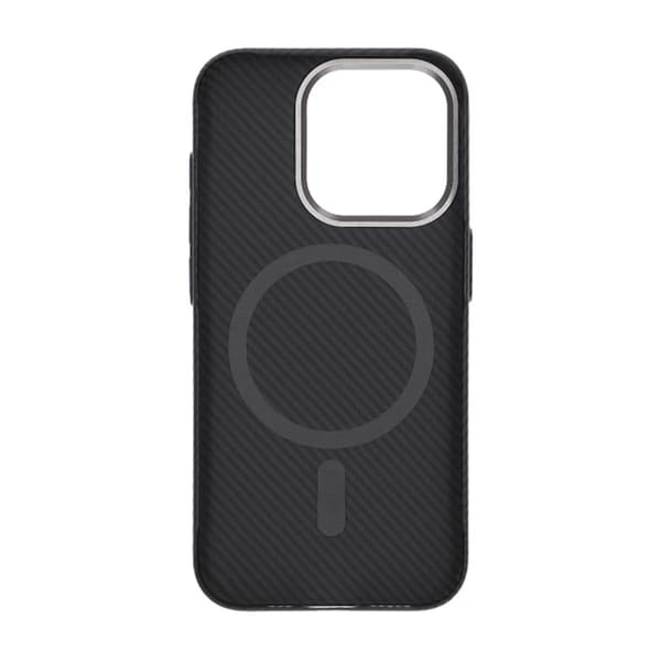 iPhone 15 Pro Mobilskal Carbonmönstrad - Svart Svart