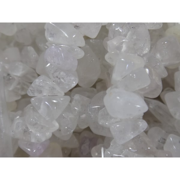 1 sträng Glasflis-pärlor Crystal transparent