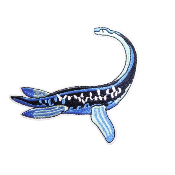 2st Tygmärken - Dinosaurie - Storlek 11cm blå
