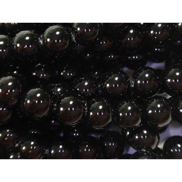 280st Vaxade Glaspärlor 6mm Svarta svart 6 mm