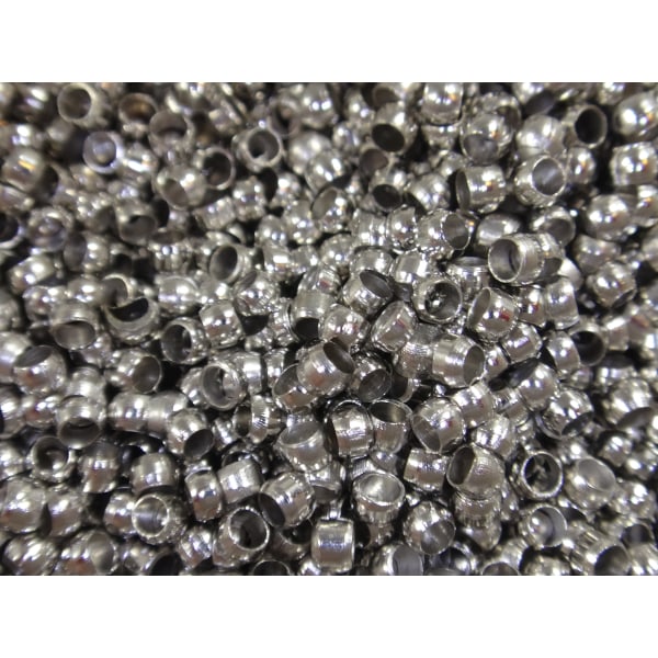 3000st Platinafärgade Klämpärlor 1,8mm Nickelfria