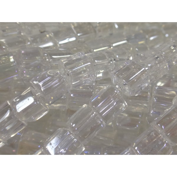 70st Cubic Glaspärlor 5mm AB - Clear transparent 5 mm
