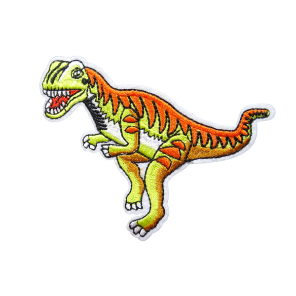 2st Tygmärken - Dinosaurie - Storlek 9,7cm flerfärgad