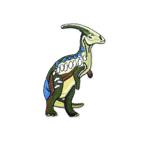 6st Tygmärken - Dinosaurie - Storlek 10,1cm flerfärgad