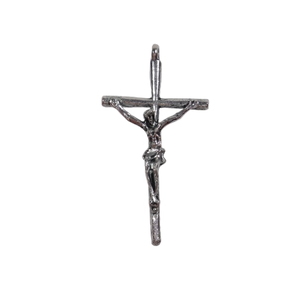18st Metallfärgade Hängen- Crucifix- Nickelfria 59 mm