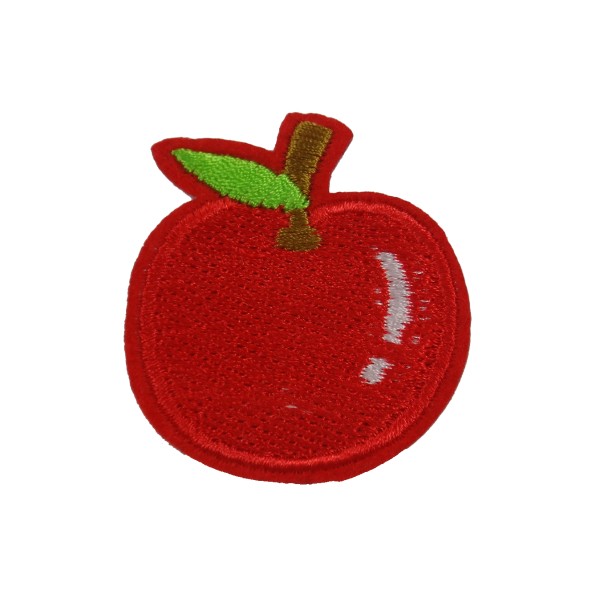 2st Tygmärken - Rött Äpple - 4,5cm röd 45 mm