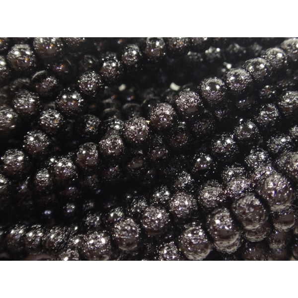 660st Stardust Glaspärlor 3,6mm Svarta svart