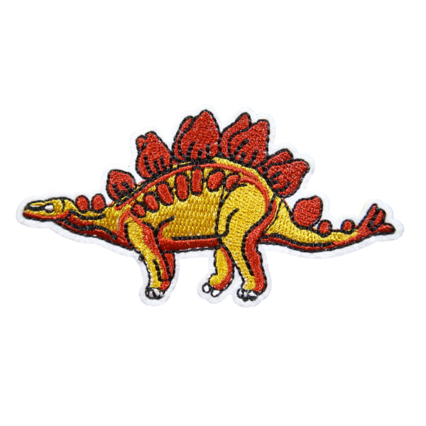 2st Tygmärken - Stegosaurus Dinosaurie - Storlek 9,4cm flerfärgad