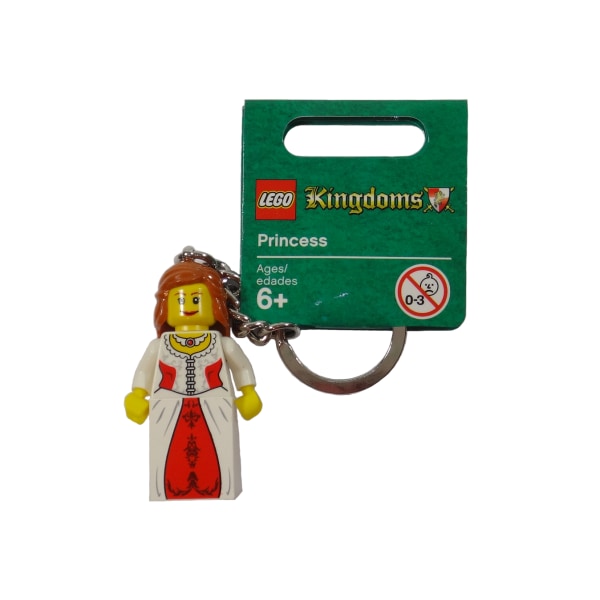 Princess - Nyckelring - Kingdoms Lego vit 47 mm