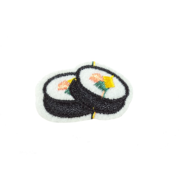 2st Tygmärken - Sushi - Storlek 3,5cm svart