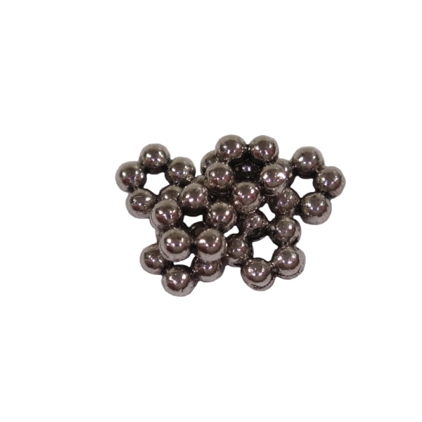 100st Metallfärgade Pärlor Blommor 5,2mm Nickelfria 5 mm