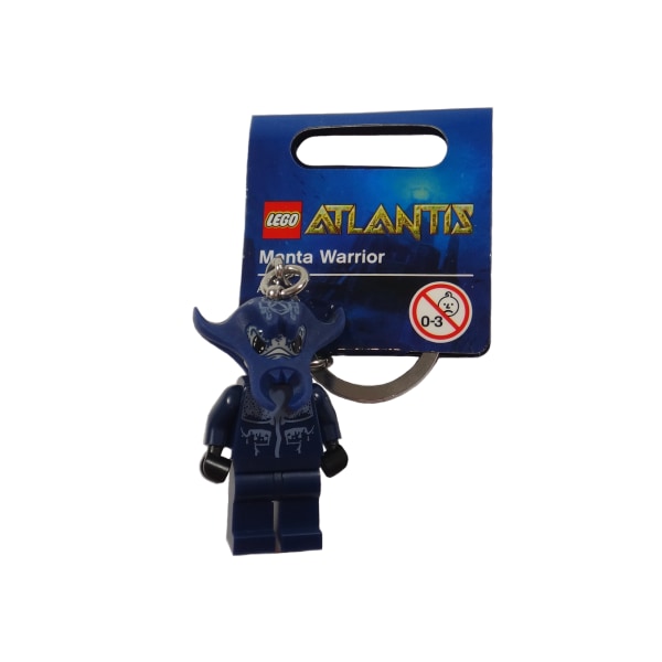 Manta Warrior - Nyckelring - Atlantis Lego blå 44 mm