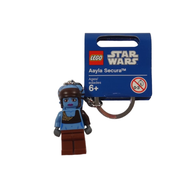 Aayla Secura - Nyckelring - Star Wars Lego blå 42 mm