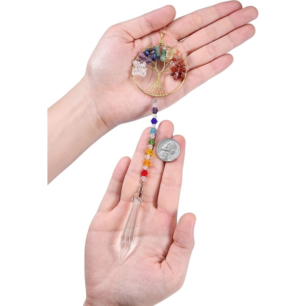 3stk Clear Crystal Glass Tree of Life Daylighters for