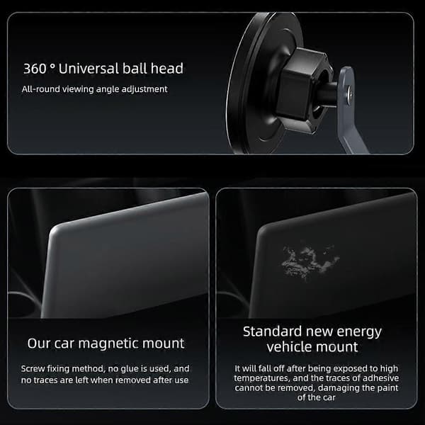 Magnetisk telefonholder Nem installation til besvarelse af opkald A
