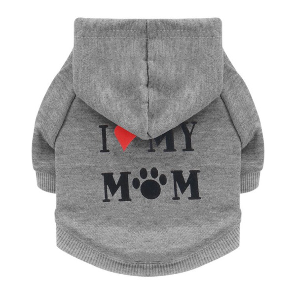 Koiran T-paita I Love My Mom Koiran paita pienten koirien vaatteisiin,