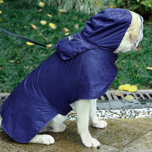 Koiran vedenpitävä sadetakki poncho-huppareella