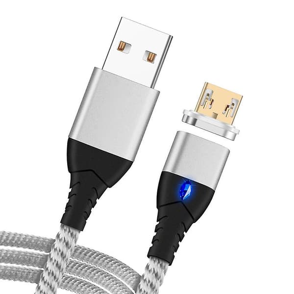 3A snabb magnetisk Android-laddare datasynkroniseringsladd telefonkabel snabbladdning ny A