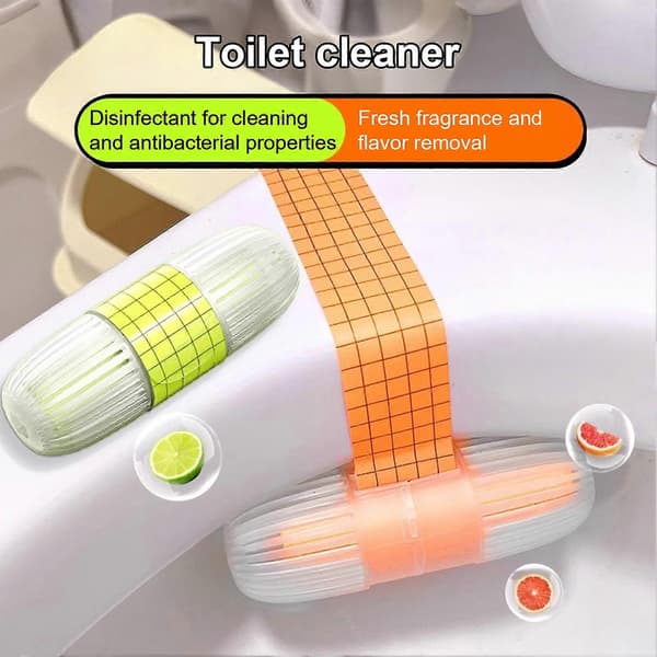 4 stk. toiletrens, langvarig duft og effektiv pletfjerning (blå) A
