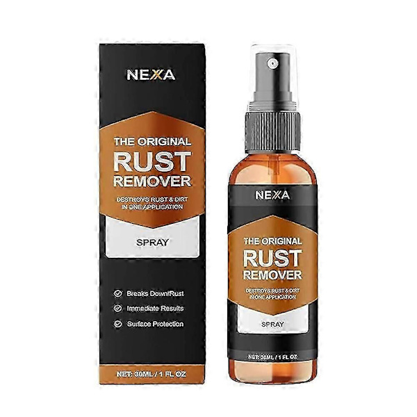 NEXA Rustfjerner Spray Hurtigvirkende Multi-overfladerenser | Fjerner Rust, 50mL-KAKA(30ML) A