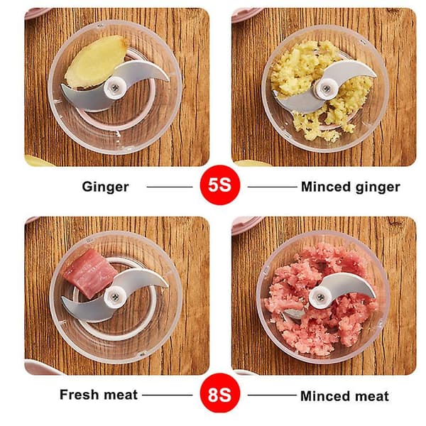 Trådløs Mini Elektrisk Hvidløgs Food Chopper Ingefær Grøntsags Knuser Hakker Food Blender Processor A