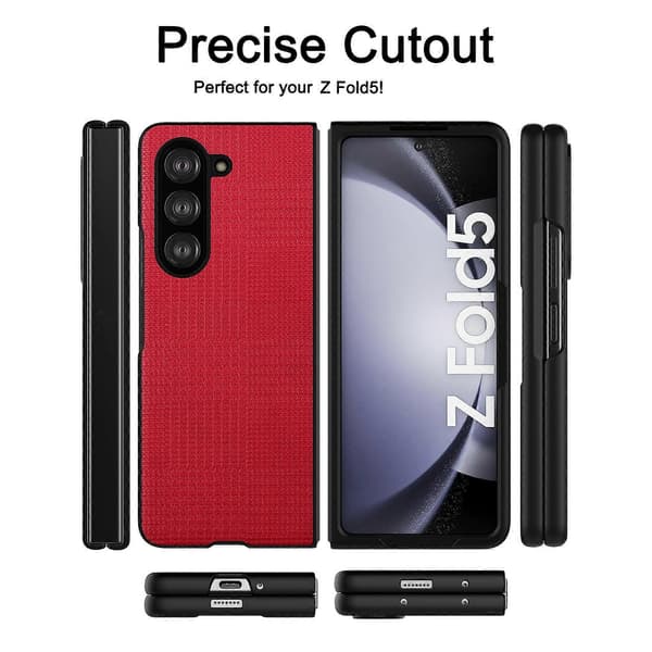 ViLi TH Series Stötsäkert TPU + PC Mobilskal för Samsung Galaxy Z Fold5 Röd