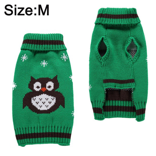 Halloween Uggla Hundtröja Teddy Hundkläder Husdjur Vinter Varma