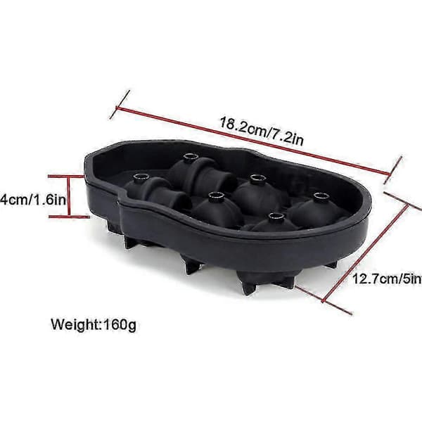 3d Skull Ice Cube Tray With Lid, Silicone Ice Cube Moulds Maker,fre... A