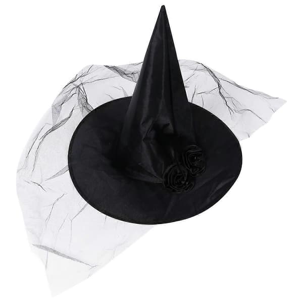 Heksehat Halloween Kostume Tilbehør til Festbrug 1 stk A