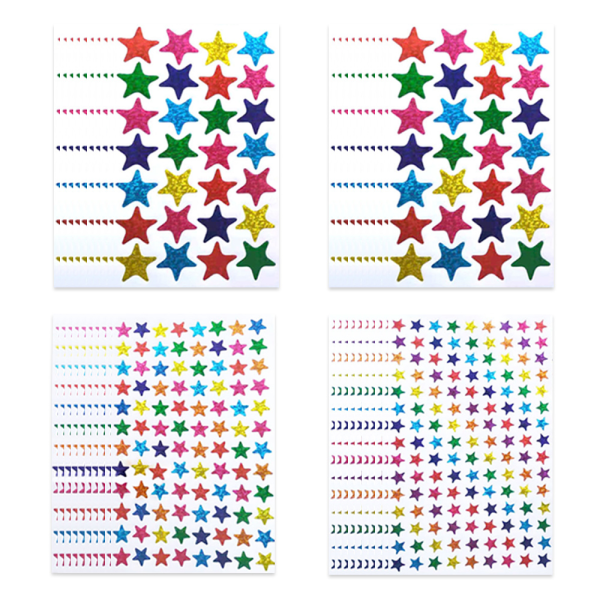 Reward Star Stickers Foil Star Stickers Etiketter för hemmet,