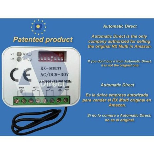 Universell radiomottagare RX Multi 433-900 Mhz Kompatibel