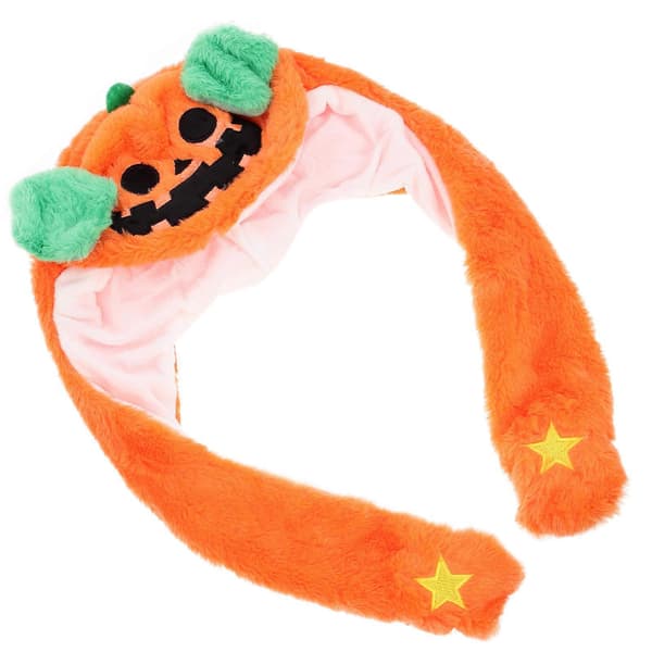 Halloweenhatt oransje for fest hodeplagg ørebevegelig hatt A