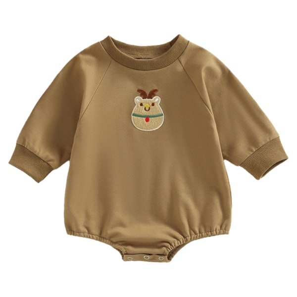 Julevinter Jumpsuit Klær for Baby Romper Sweatshirt