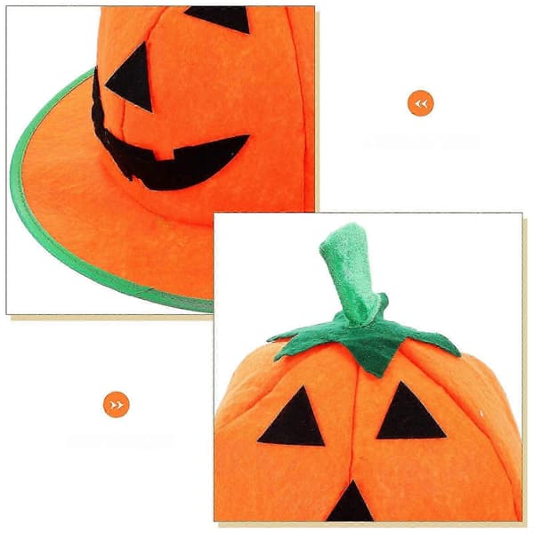Gresskarhatt Rekvisitt Halloween Hodeplagg Forestilling Halloween Party Hatt Dekorasjon A