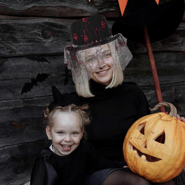 Luova Halloween-hattu juhlahattu Halloween-asuun asusteeksi A