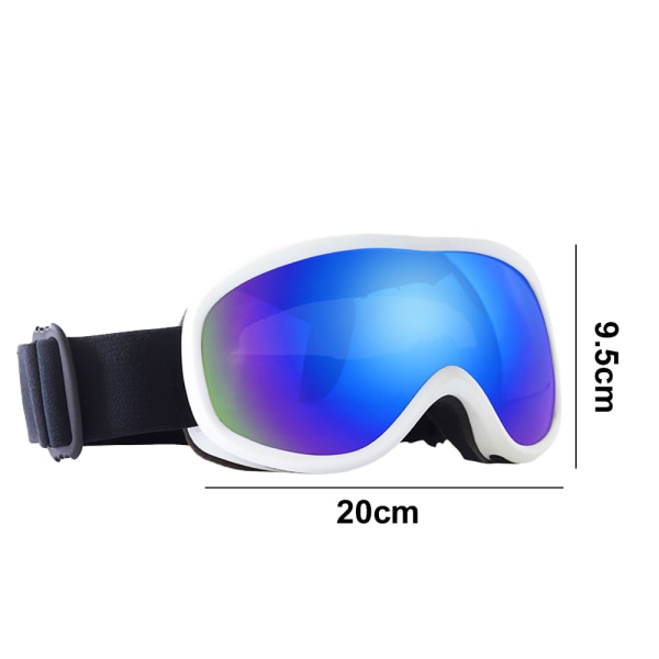 Outdoor double-layer spherical anti-fog glasses goggles ski