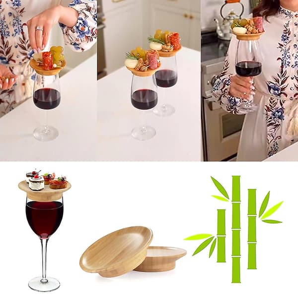 Vinglas Charcuterie Board Topper Multifunktionel Kop Top Indretning til Forretter A