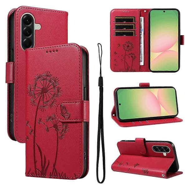 Maskrospräglat mönster Flip Läder Telefonfodral