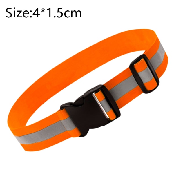 2pcs Adjustable elastic reflective belt for outdoor cycling