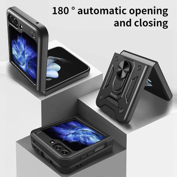 Armor Magnetiskt Fäste TPU+PC Telefonfodral för Samsung Galaxy Z Flip6