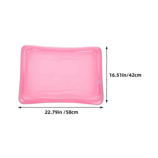 Pink oppustelig flydende isbakke pool drinkholder til udendørs brug 2 stk. A