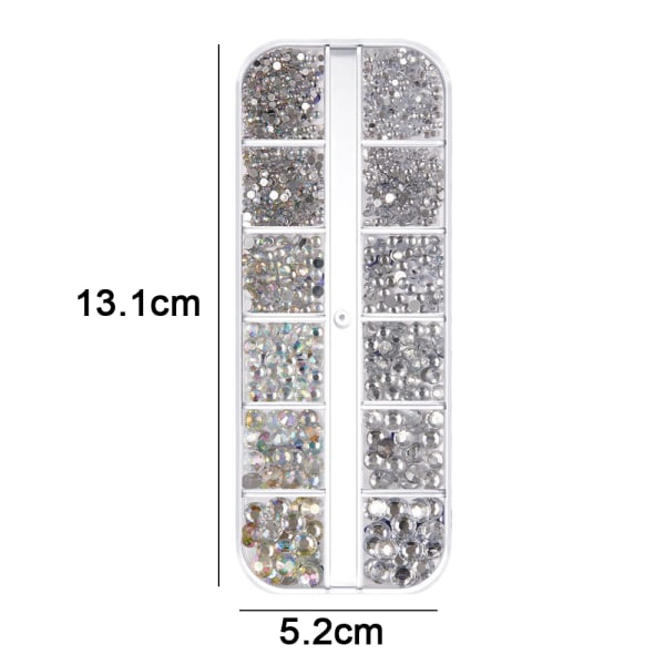 Neglepynt, Rhinestones for Nails Fargerike Negle Rhinestones